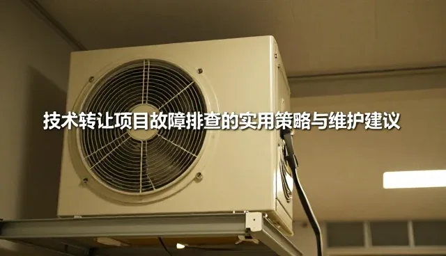 技术转让项目中故障排查的实用策略与维护建议